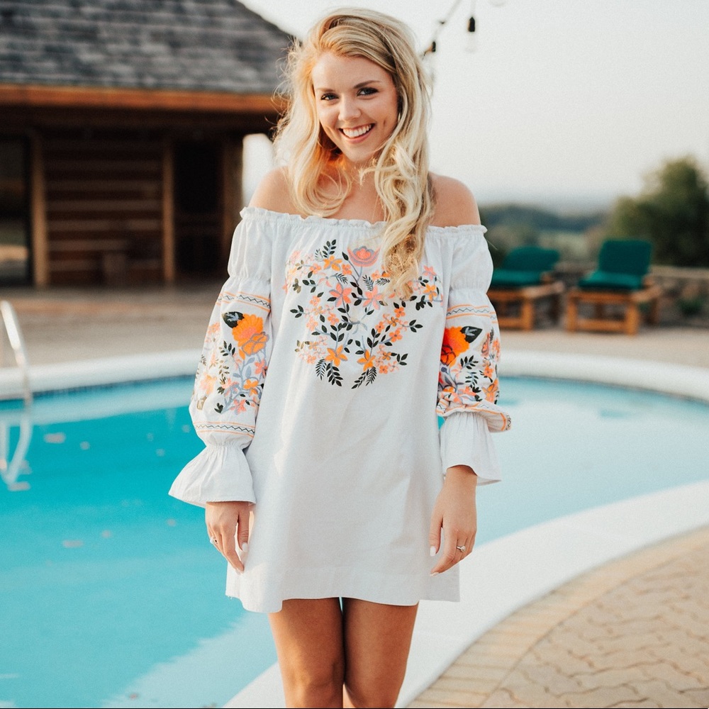 Free People Fluer Du Jour Shift Dress